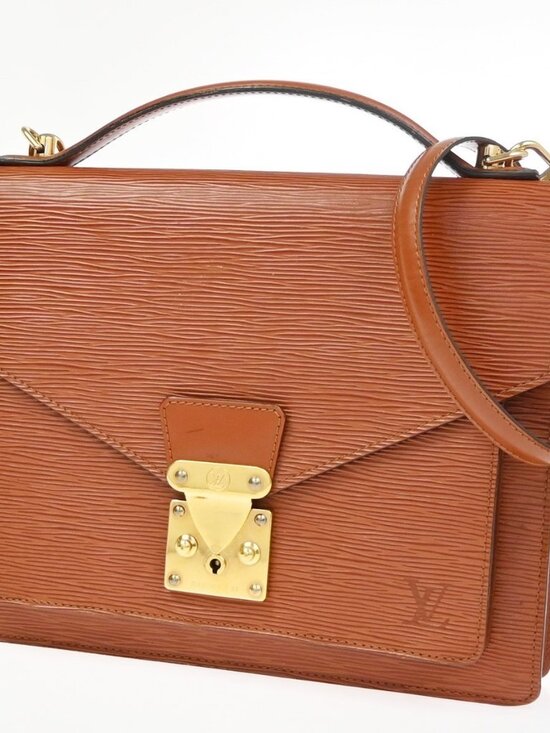 Louis Vuitton Handbags - LOUIS VUITTON Monceau 2Way Shoulder Hand Bag Epi Leather Brown M52123 81YH920